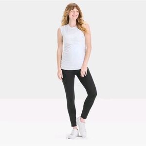 Ingrid‎ Isabel Maternity Active Pocket Leggings Black XS Crossover Panel NWT NEW